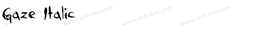 Gaze Italic字体转换